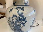 Qing Dynasty Blue & White Porcelain Table Lamp