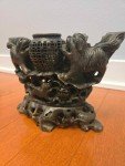 Vintage Foo Dog Soapstone Incense Burner