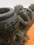 Vintage Foo Dog Soapstone Incense Burner