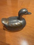 Qing Dynasty Duck Soapstone Carving Trinket