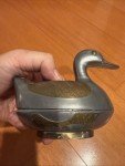 Qing Dynasty Duck Soapstone Carving Trinket