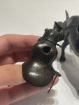 Antique Chinese Bronze Boy with Water Buffalo Incense Burner