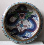 19th Century Chinese Cloisonne Dragon Bowl