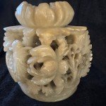 Elegant Chinese Soapstone Carving Statue