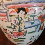 Handpainted Qing Dynasty Large Ginger Jar