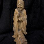 Vintage Chinese Soapstone God Carving Statue
