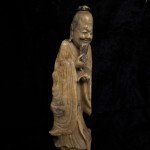 Vintage Chinese Soapstone God Carving Statue