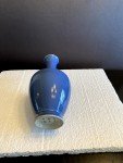 Blue-Glazed Chinese Soapstone Vase - Qing Dynasty