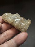 Qing Dynasty Hetian White Jade Carving