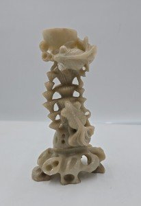 Vintage 9" Hand-Carved Chinese Soapstone Sculpture