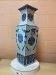 Blue and White Qing Dynasty Vase - 60cm