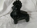 Antique Qing Dynasty Rooster Head Soapstone Carving