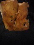 Chinese Soapstone Double Vase with Flower Carvings