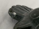 Antique Qing Dynasty Rooster Head Soapstone Carving