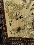 Qing Dynasty Silk Embroidery Bird Table Screen