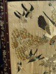 Qing Dynasty Silk Embroidery Bird Table Screen