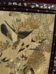 Qing Dynasty Silk Embroidery Bird Table Screen