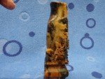 Hand-Carved Multi-Color Floral Soapstone Vase