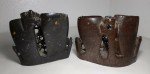Antique Chinese Carved Soapstone Double Vase Set