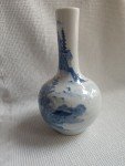 Antique Qing Dynasty Blue and White Vase