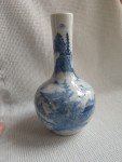 Antique Qing Dynasty Blue and White Vase