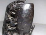 Antique Chinese Carved Soapstone Double Vase Set