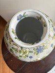 Qing Dynasty Lotus Rose Soapstone Vase 9" X 7