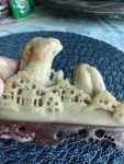 Antique Chinese Soapstone Mountain Village Figurine