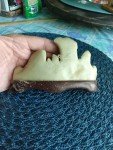 Antique Chinese Soapstone Mountain Village Figurine