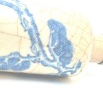 Qing Dynasty 3" Blue White Bird Vase