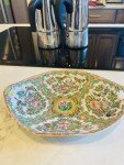Antique 19th Century Chinese Rose Medallion Dish