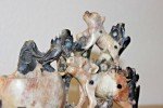 Charming Hand-Carved Chinese Soapstone Ink Well