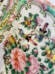 Antique 19th Century Chinese Rose Medallion Dish
