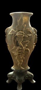 Chinese Hand Carved Soapstone Flower Vase, 8