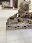 Ornate Hand Carved Chinese Soapstone Village Figurine