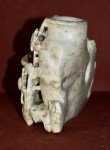 Hand-Carved Chinese Soapstone Vase Sculpture