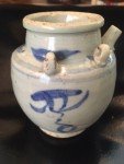 Chinese Blue & White Pitcher Vase 5