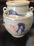 Chinese Blue & White Pitcher Vase 5