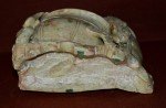 Hand-Carved Chinese Soapstone Vase Sculpture