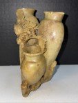 Chinese Soapstone Carving - Bud Vase Cluster