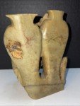 Chinese Soapstone Carving - Bud Vase Cluster