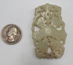Antique Chinese Qing Dynasty Fish Soapstone Pendant