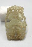 Antique Chinese Qing Dynasty Fish Soapstone Pendant