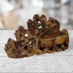 Hand Carved Chinese Soapstone Grape Leaf Pot