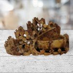 Hand Carved Chinese Soapstone Grape Leaf Pot