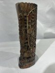 Chinese Soapstone Jade Dragon Vase Carving