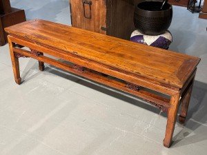 Qing Dynasty Yumu Wood Bench - 62