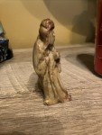 Vintage Hand-Carved Chinese Soapstone Couple Figurine