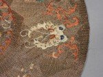 19th Century Chinese Silk Butterfly Textile Roundel
