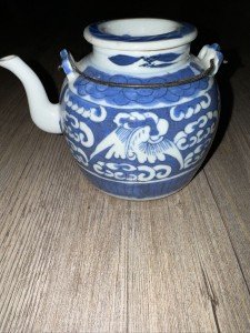 Qing Dynasty Blue & White Teapot Set